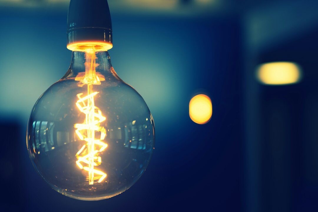 Glowing lightbulb symbolizing ideas and communication strategy