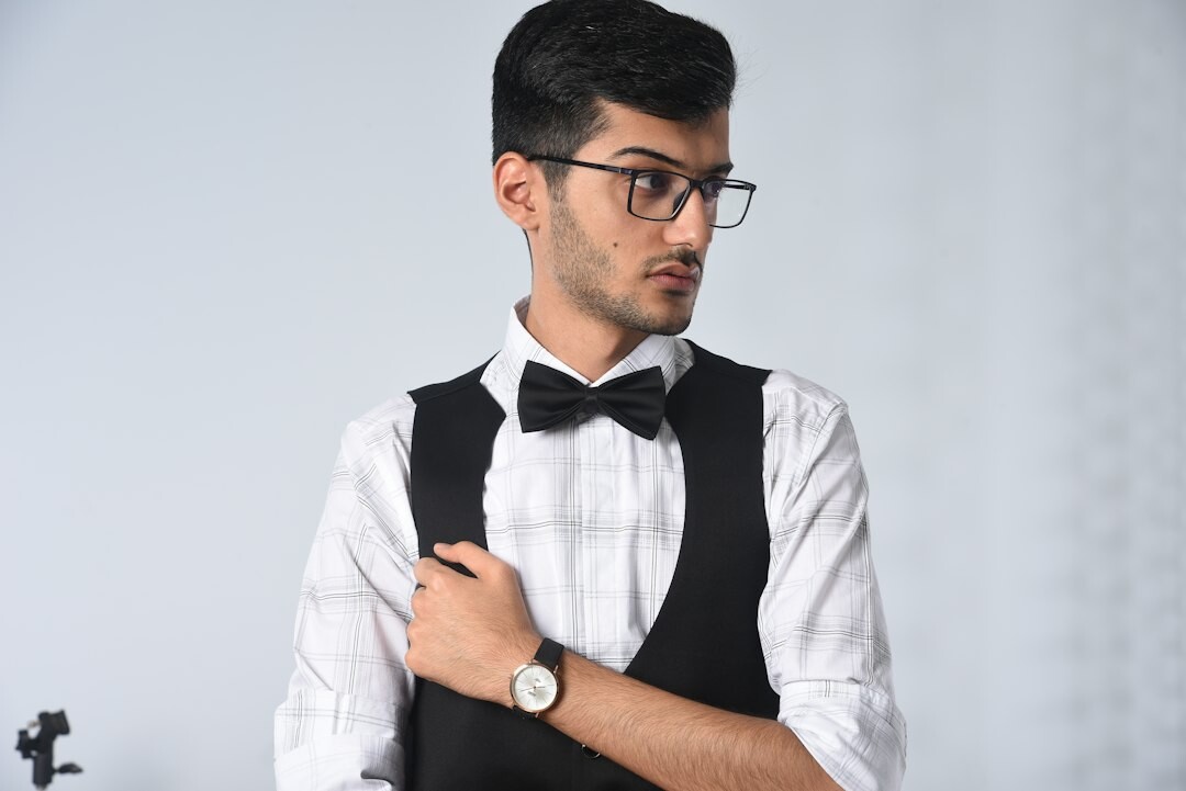 Portrait of a young businessman with glasses