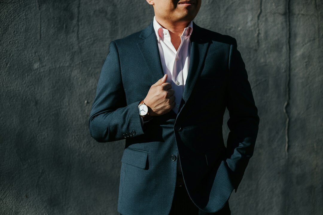 Portrait of a confident middle-aged businessman in a suit